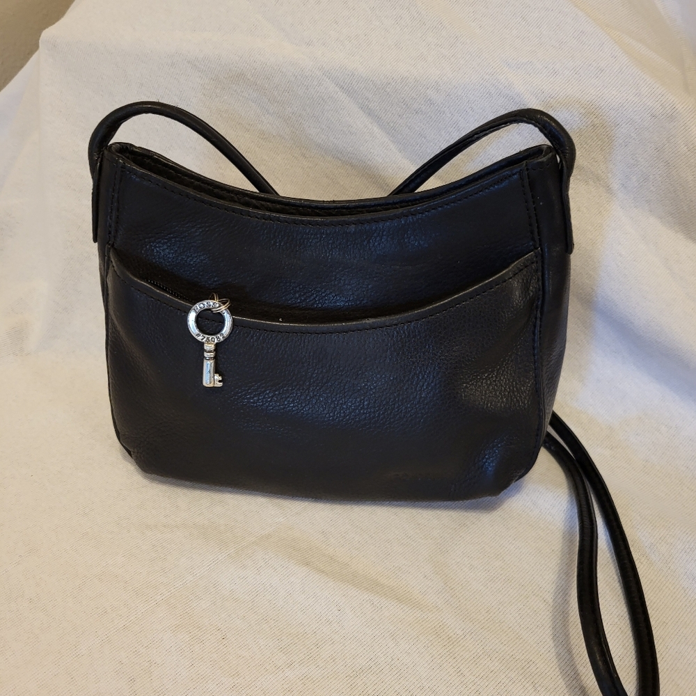 Fossil Black Leather Mini Bag SL8718